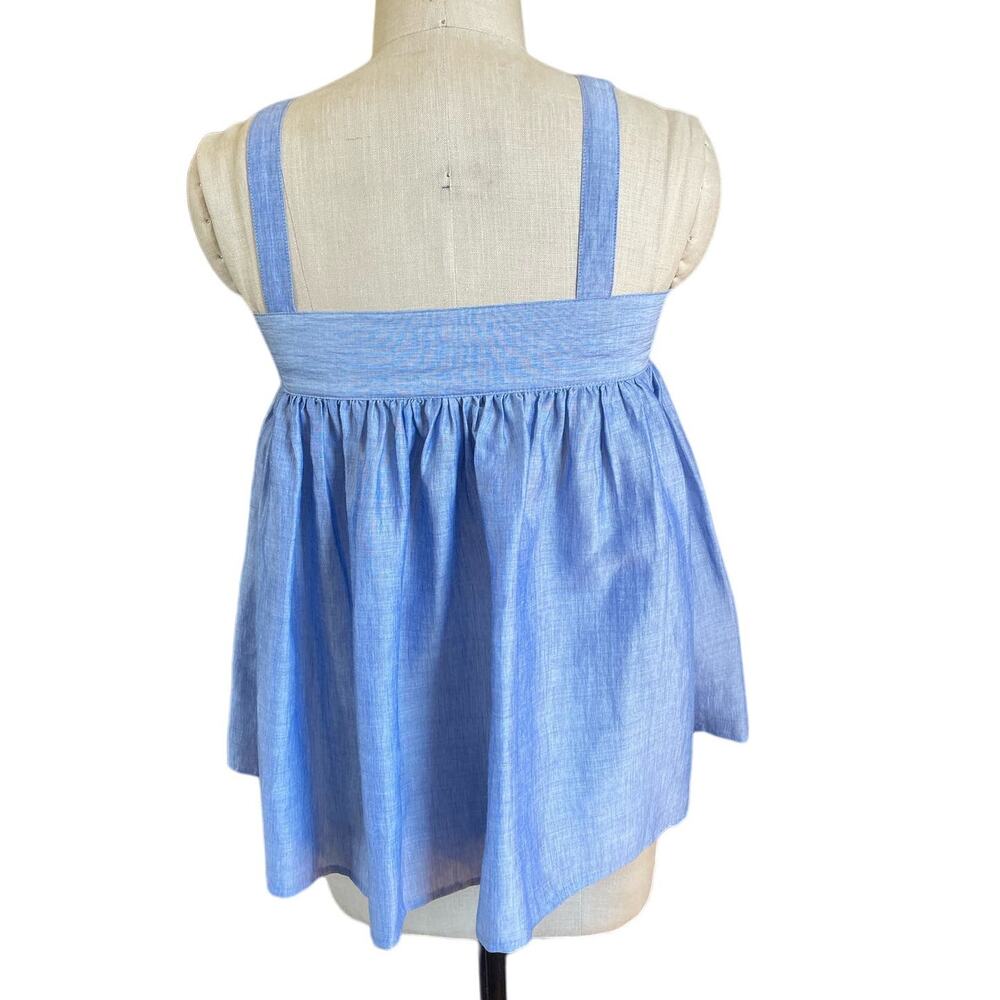Co Pale Blue Swing Tank Top Size Small Japanese Designer Minimal - Picture 3 of 5
